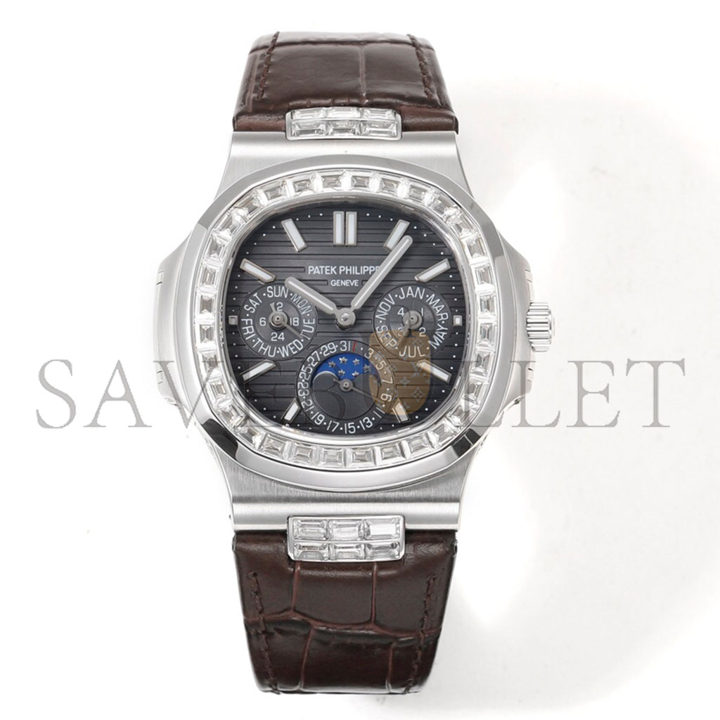 PATEK PHILLIPE SAPPHIRE CRYSTAL AUTOMATIC WATCH 5740/1G-001